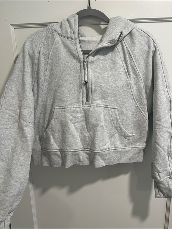 lululemon athletica Tops - lululemon athletica Light Gray Half-Zip Hoodie